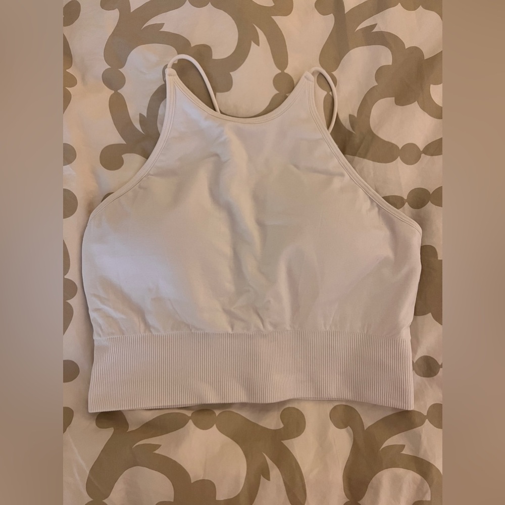 NVGTN Women's White High-Neck Bralette Large